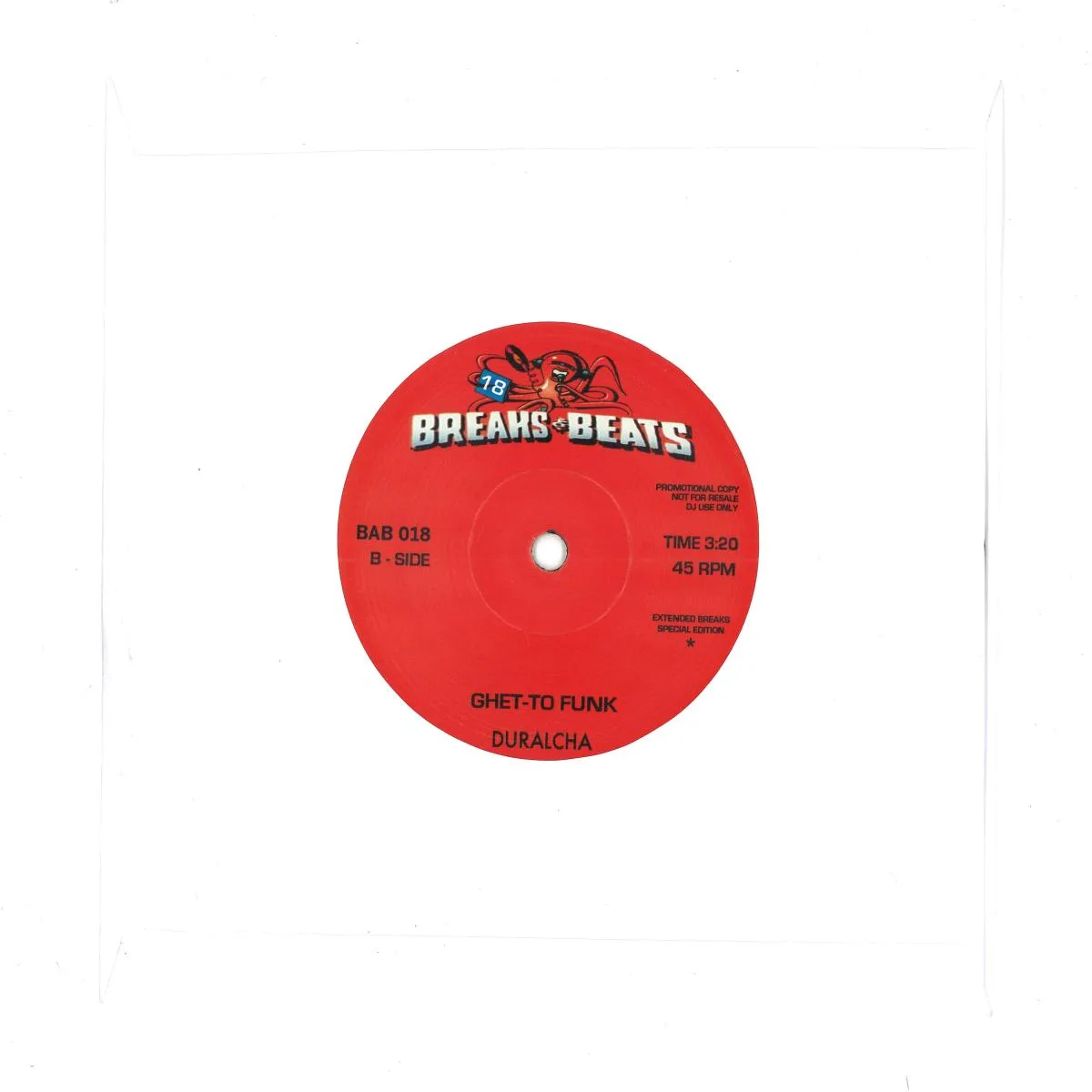 Back cover — James Brown / DURALCHA — GIVE IT UP OR TURN IT LOOSE / GHET-TO FUNK (7")