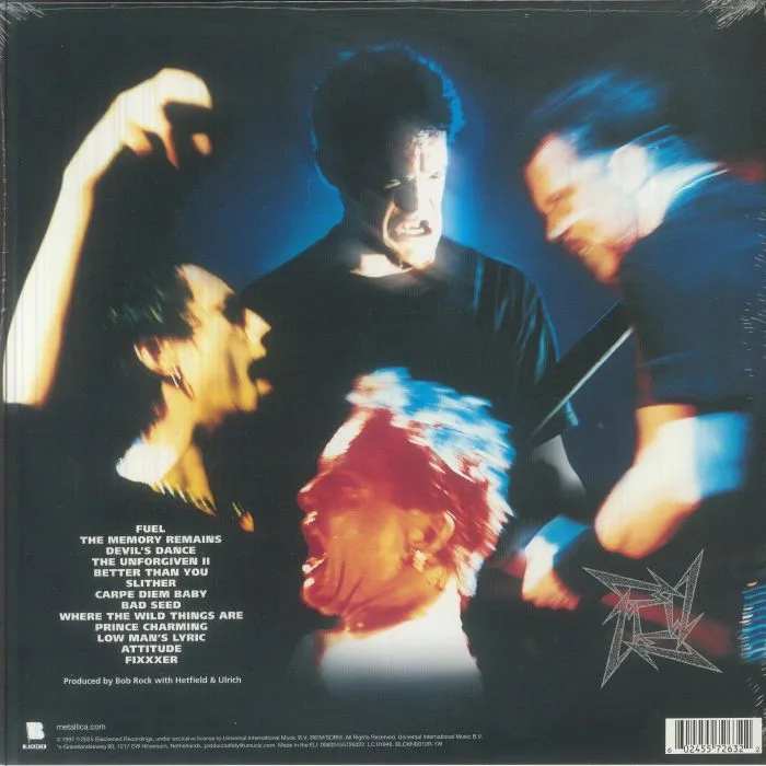 Back cover — METALLICA — Reload (remastered)