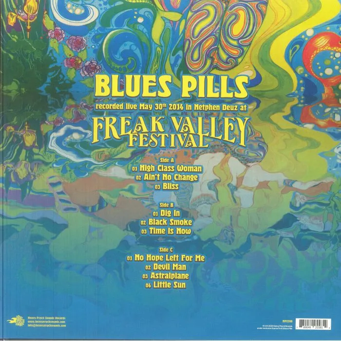 Обратная сторона обложки — BLUES PILLS — Live At Freak Valley Festival (reissue)