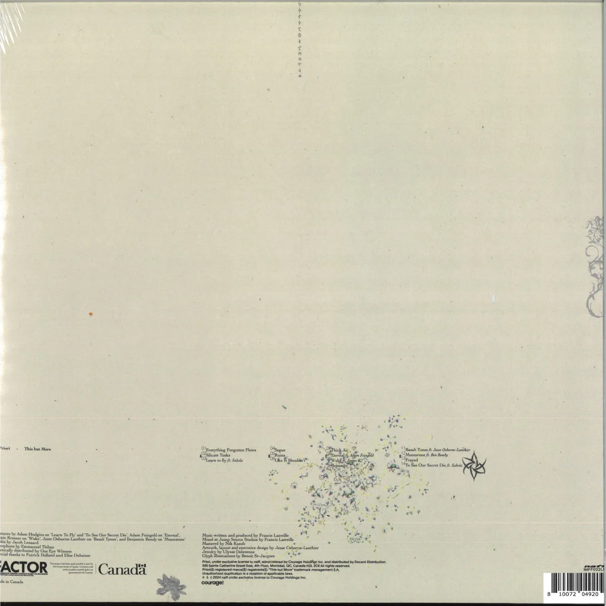 Обратная сторона обложки — Priori — This but More LP 2x12"