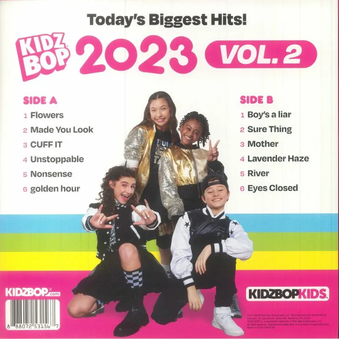 Back cover — KIDZ BOP KIDS — Kidz Bop 2023 Vol 2
