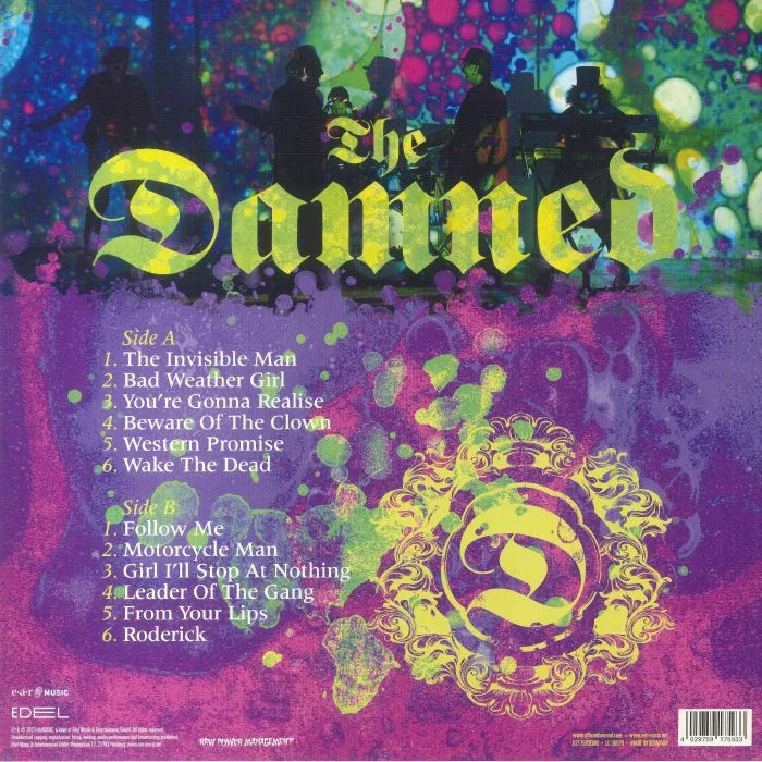 Back cover — The DAMNED — Darkadelic