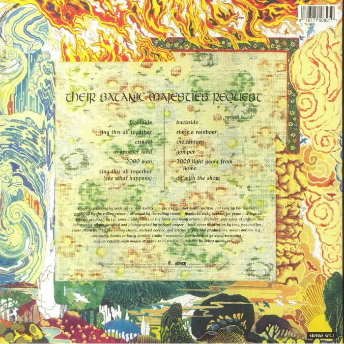 Обратная сторона обложки — The ROLLING STONES — Their Satanic Majesties Request (reissue)