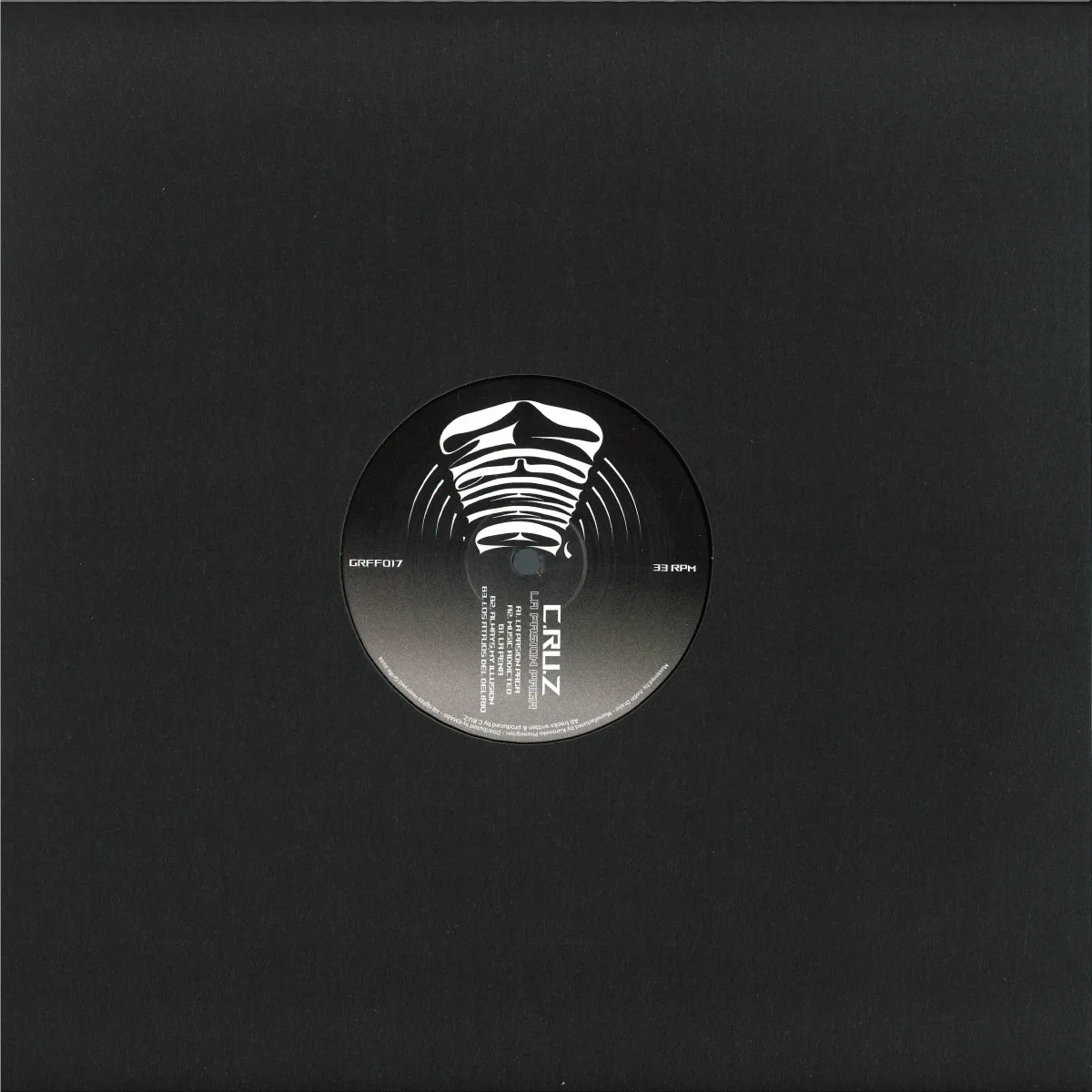 Back cover — C.ru.z — La pasión paga