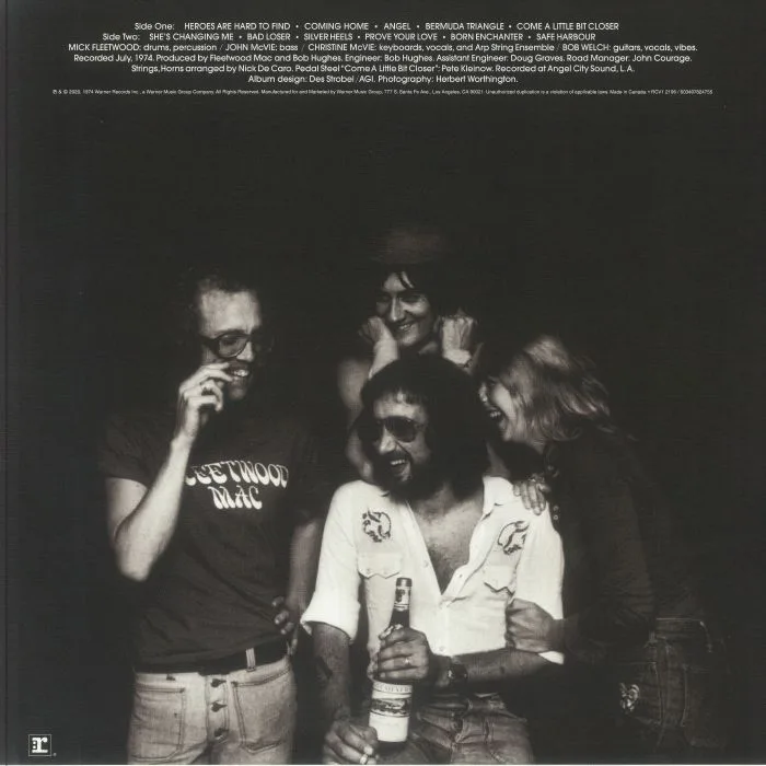 Back cover — FLEETWOOD MAC — Heroes Are Hard To Find (50th Anniversary Edition)