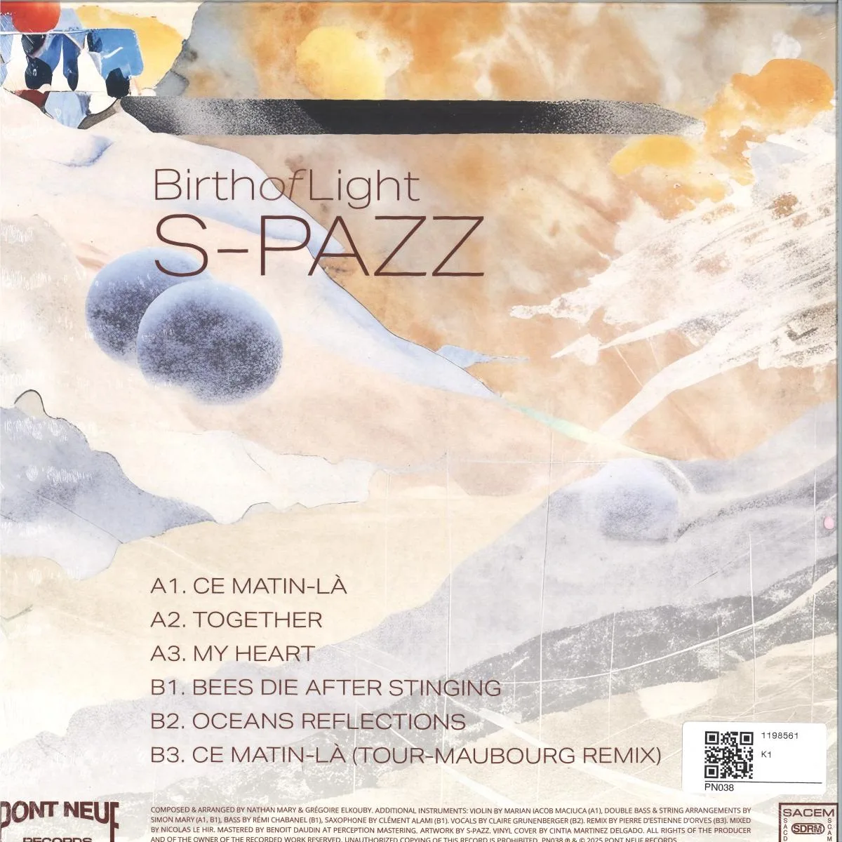 Back cover — S-Pazz — Birth Of Light EP