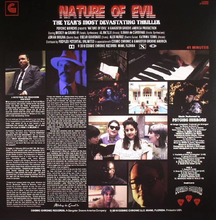 Back cover — PSYCHIC MIRRORS — Nature Of Evil (Soundtrack) (remastered)