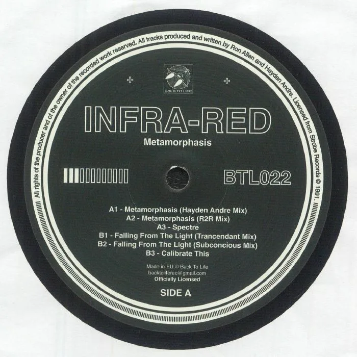 Front cover — INFRA RED — Metamorphasis (reissue)