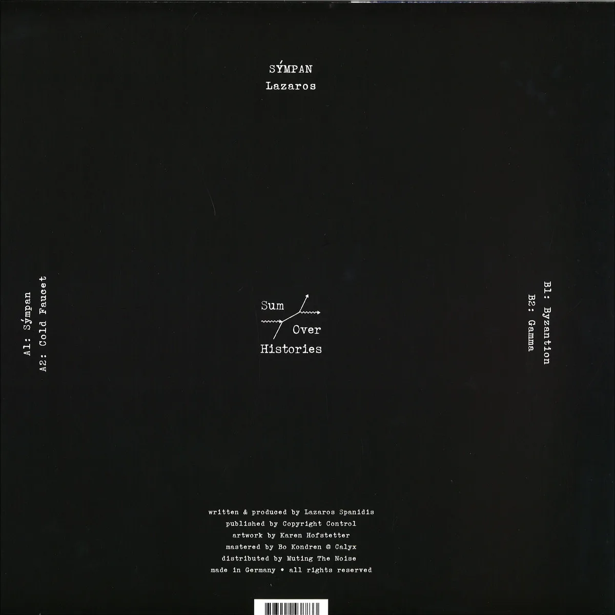 Обратная сторона обложки — Lazaros — Sýmpan EP