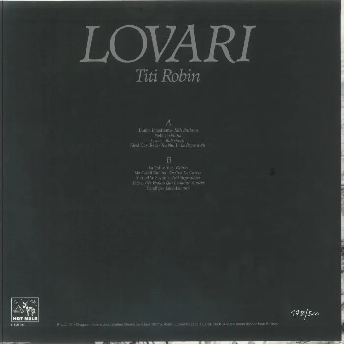 Обратная сторона обложки — Titi ROBIN — Lovari