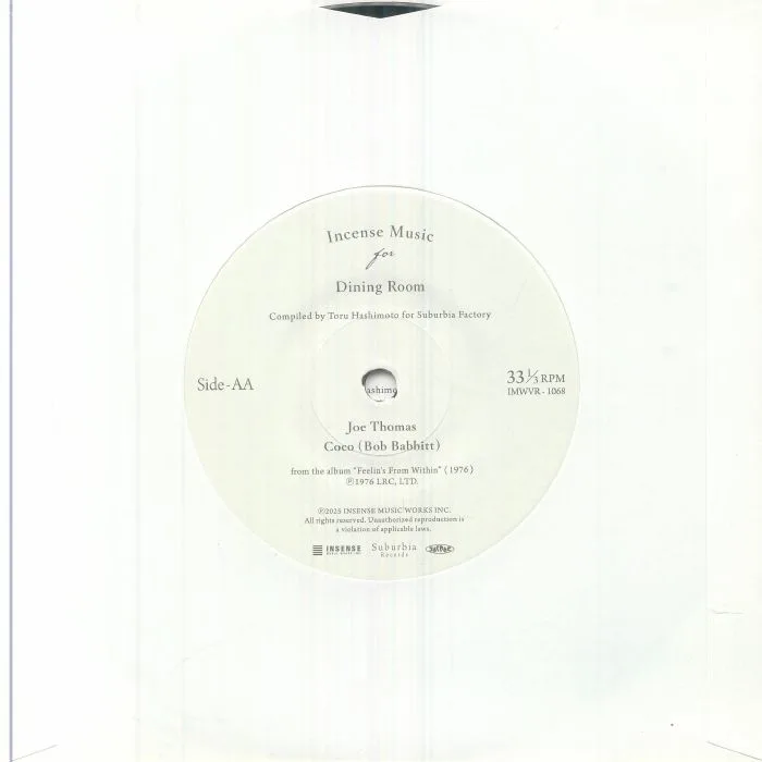 Back cover — NITSU / JOE THOMAS — Love Theme From Spartacus