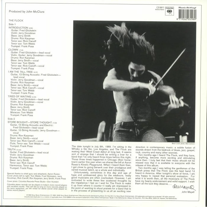 Back cover — The FLOCK — The Flock