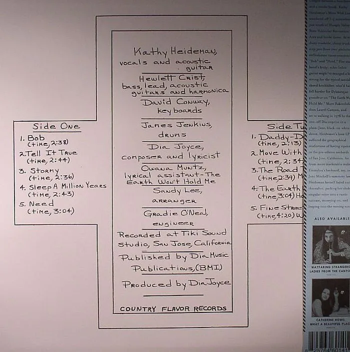 Back cover — Kathy HEIDEMAN — Move With Love