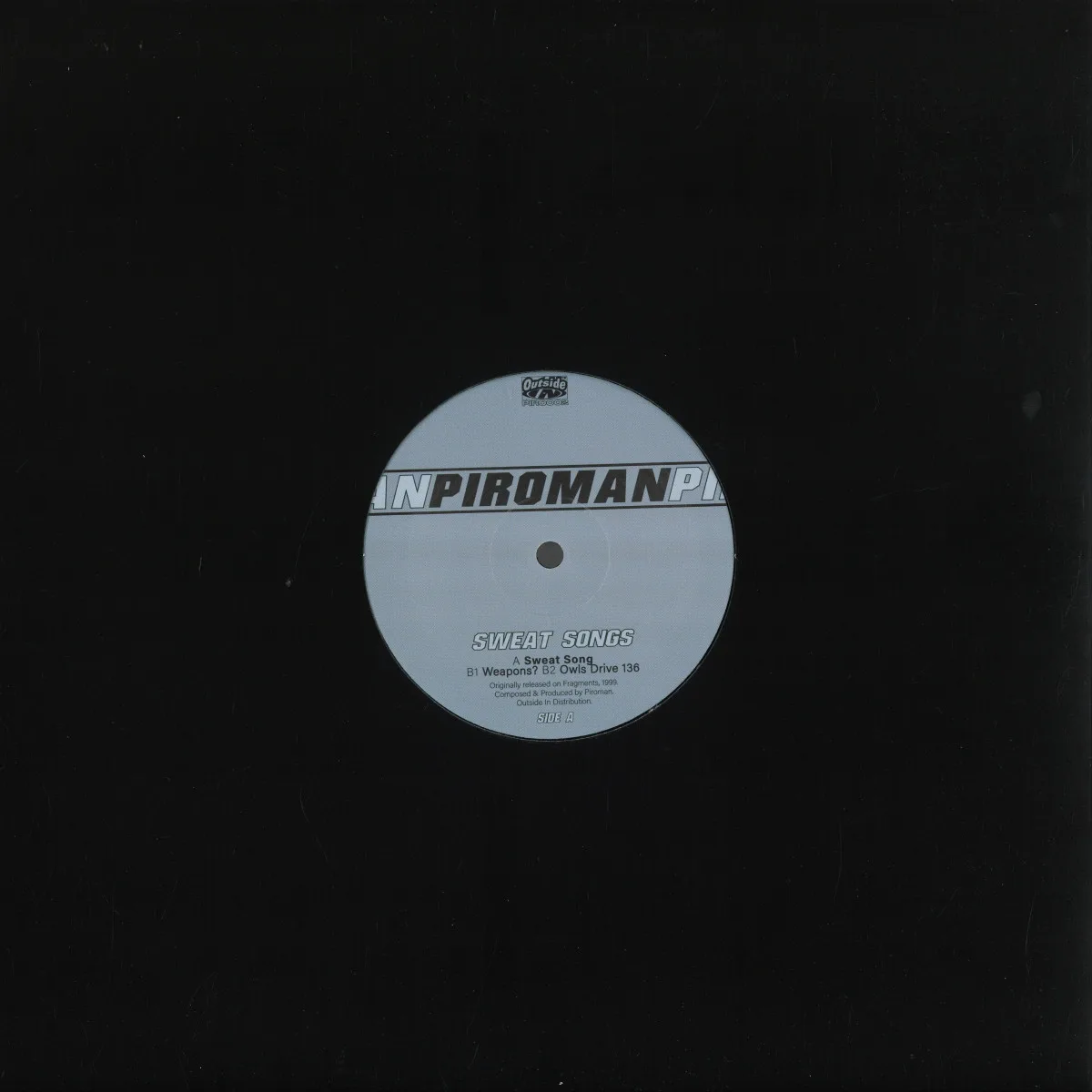 Back cover — Piroman — Sweat Songs