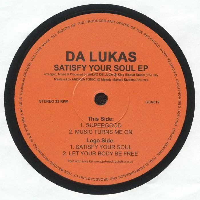 Back cover — DA LUKAS — Satisfy Your Soul EP