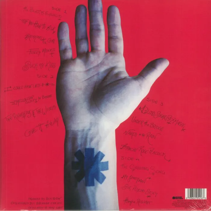 Back cover — RED HOT CHILI PEPPERS — Blood Sugar Sex Magik (reissue)