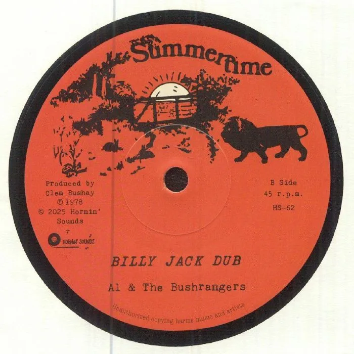 Обратная сторона обложки — JUNIOR ENGLISH / AL & THE BUSHRANGERS — Billy Jack