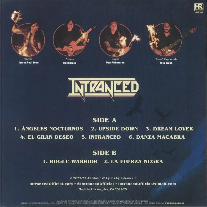 Back cover — INTRANCED — Intranced