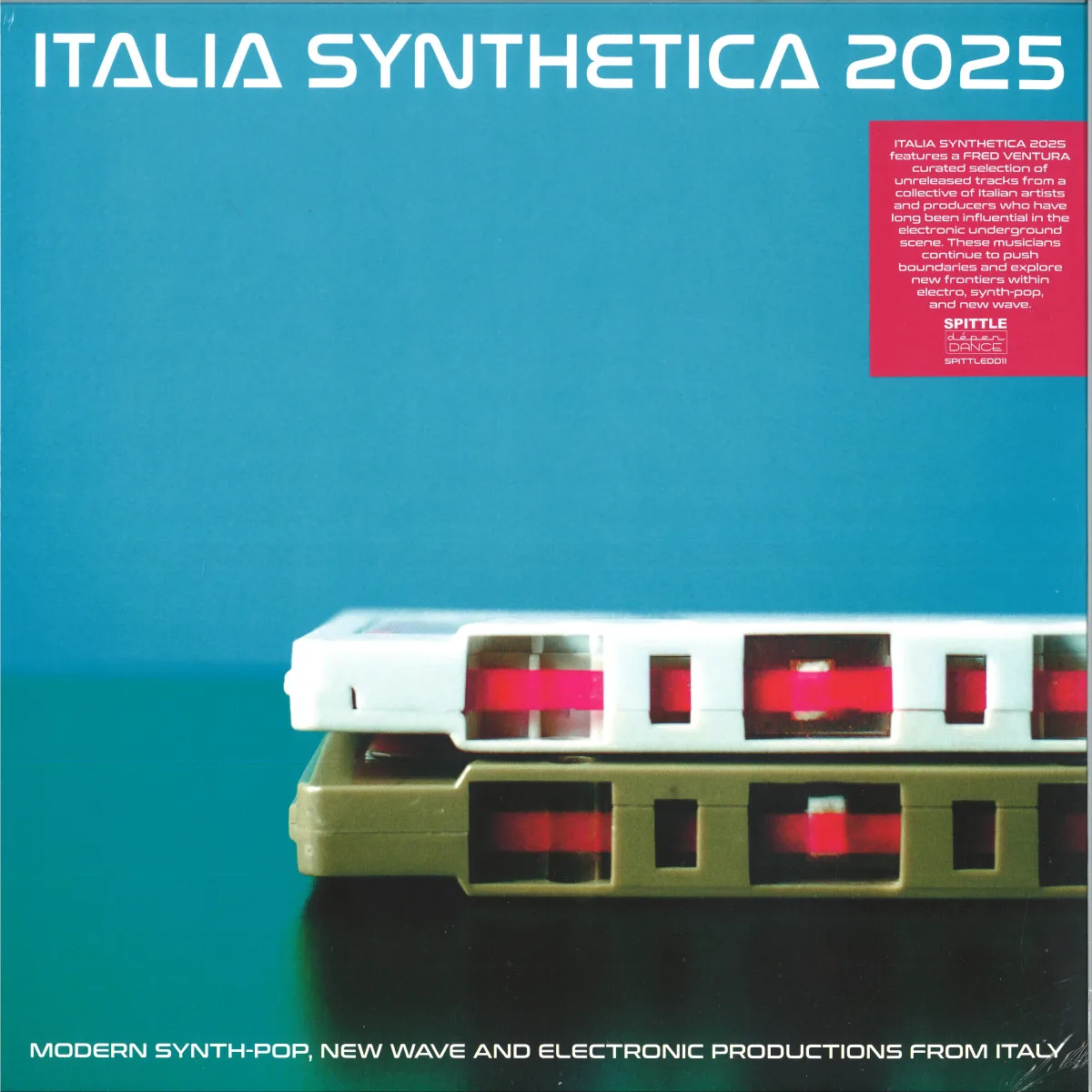 Front cover — Various — Fred Ventura presents Italia Synthetica 2025 LP