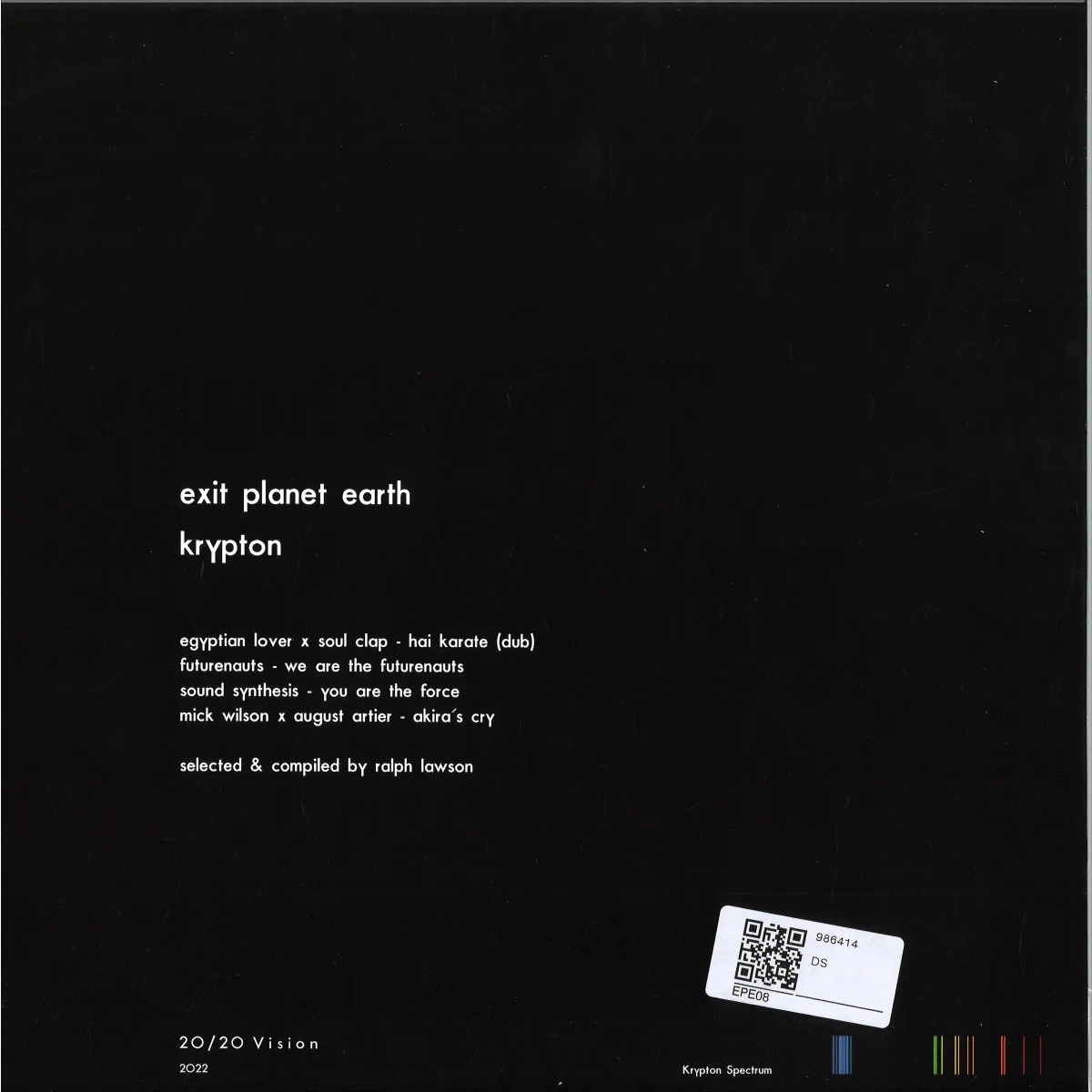 Back cover — Various — Exit Planet Earth: Krypton