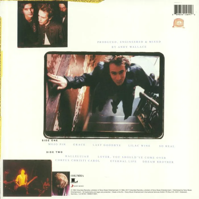 Back cover — Jeff BUCKLEY — Grace (reissue)