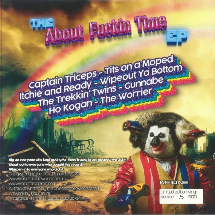 Back cover — CAPTAIN TRICEPTS / ITCHIE & READY / THE TREKKIN' TWINS / HO KOGAN — The Pick Your Name EP