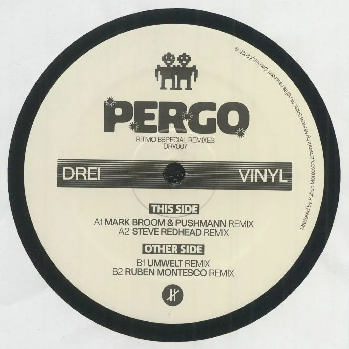 Лицевая сторона обложки — PERGO — Ritmo Especial remixes