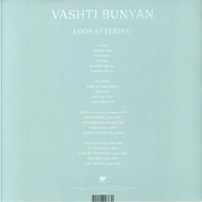 Обратная сторона обложки — Vashti BUNYAN — Lookaftering (20th Anniversary Edition)