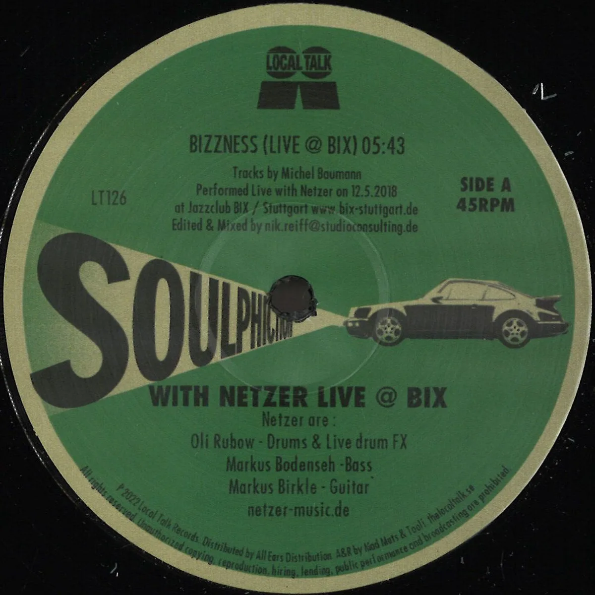 Лицевая сторона обложки — Soulphiction With Netzer — Live @ BIX