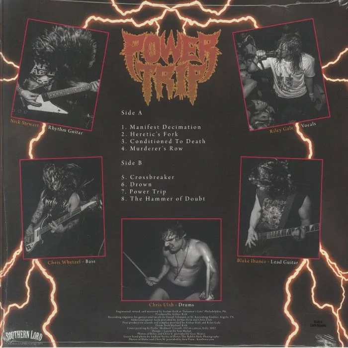 Back cover — POWER TRIP — Manifest Decimation (reissue)
