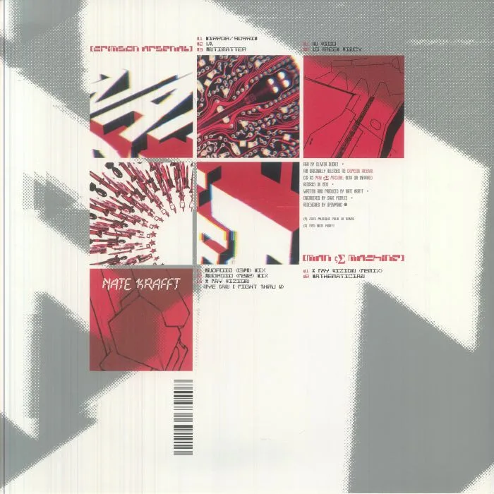 Обратная сторона обложки — Nate KRAFFT — Crimson Arsenal / Man Machine (reissue)