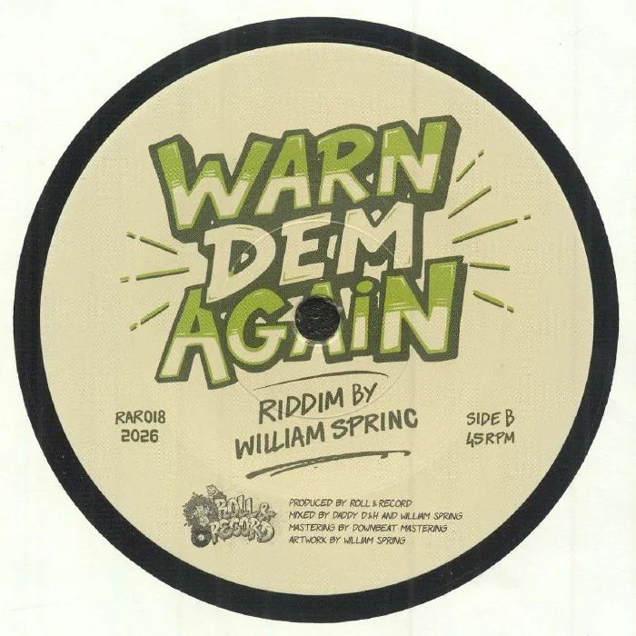Обратная сторона обложки — SMALL AXE / WILLIAM SPRING — Warn Dem Again