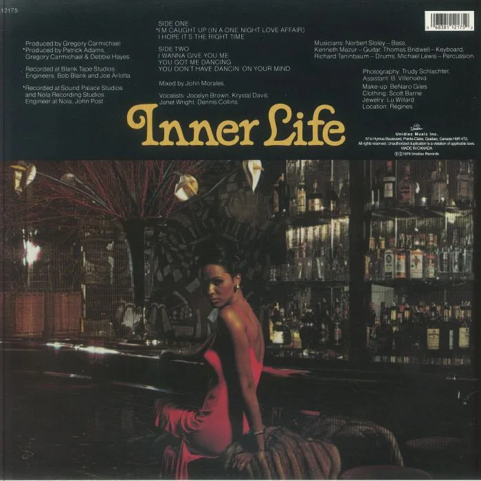 Обратная сторона обложки — INNER LIFE — I'm Caught Up (In A One Night Love Affair) (reissue)