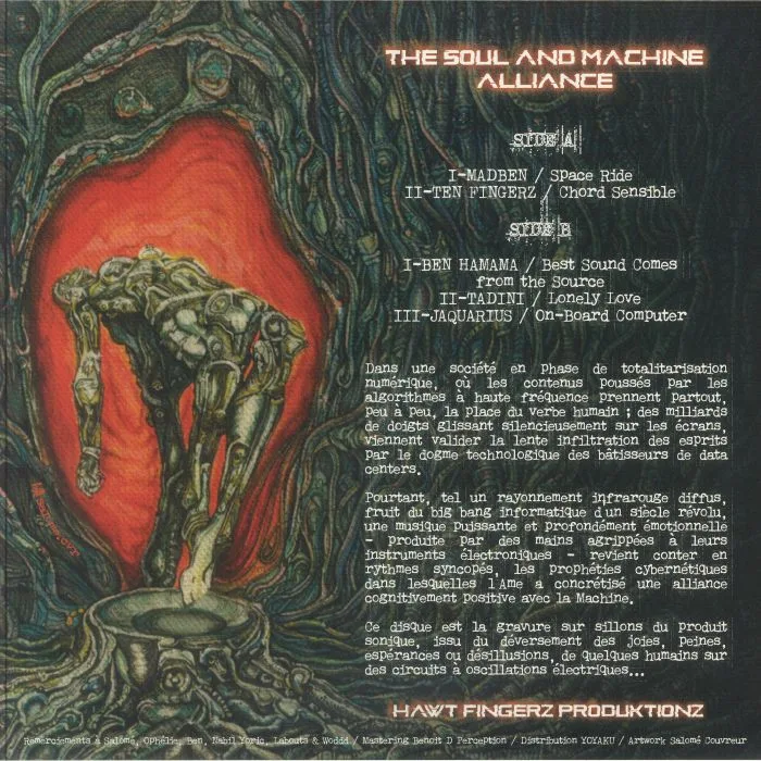 Обратная сторона обложки — MADBEN / TEN FINGERZ / JAQUARIUS / BEN HAMAMA — The Soul & Machine Alliance