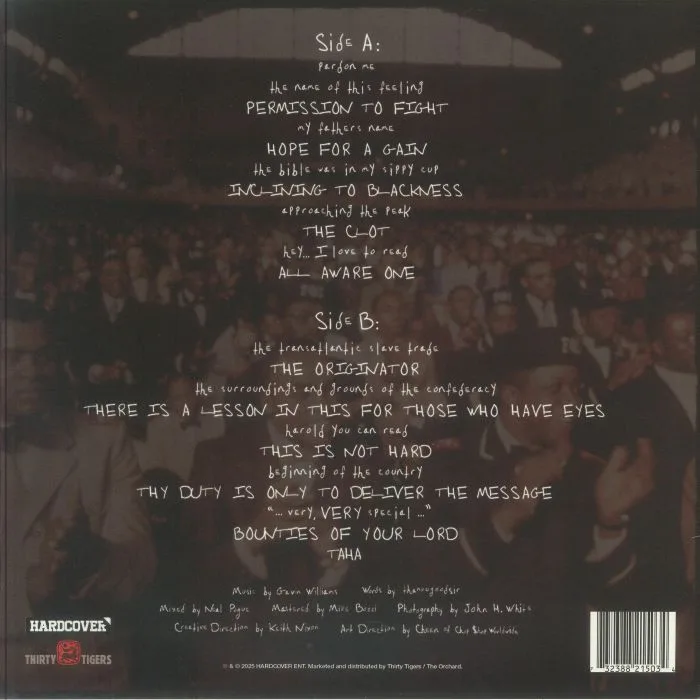 Back cover — THANKUGOODSIR — Music Lesson H1 A Musical Essay