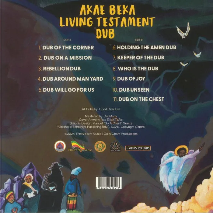Обратная сторона обложки — AKAE BEKA — Living Testament Dub