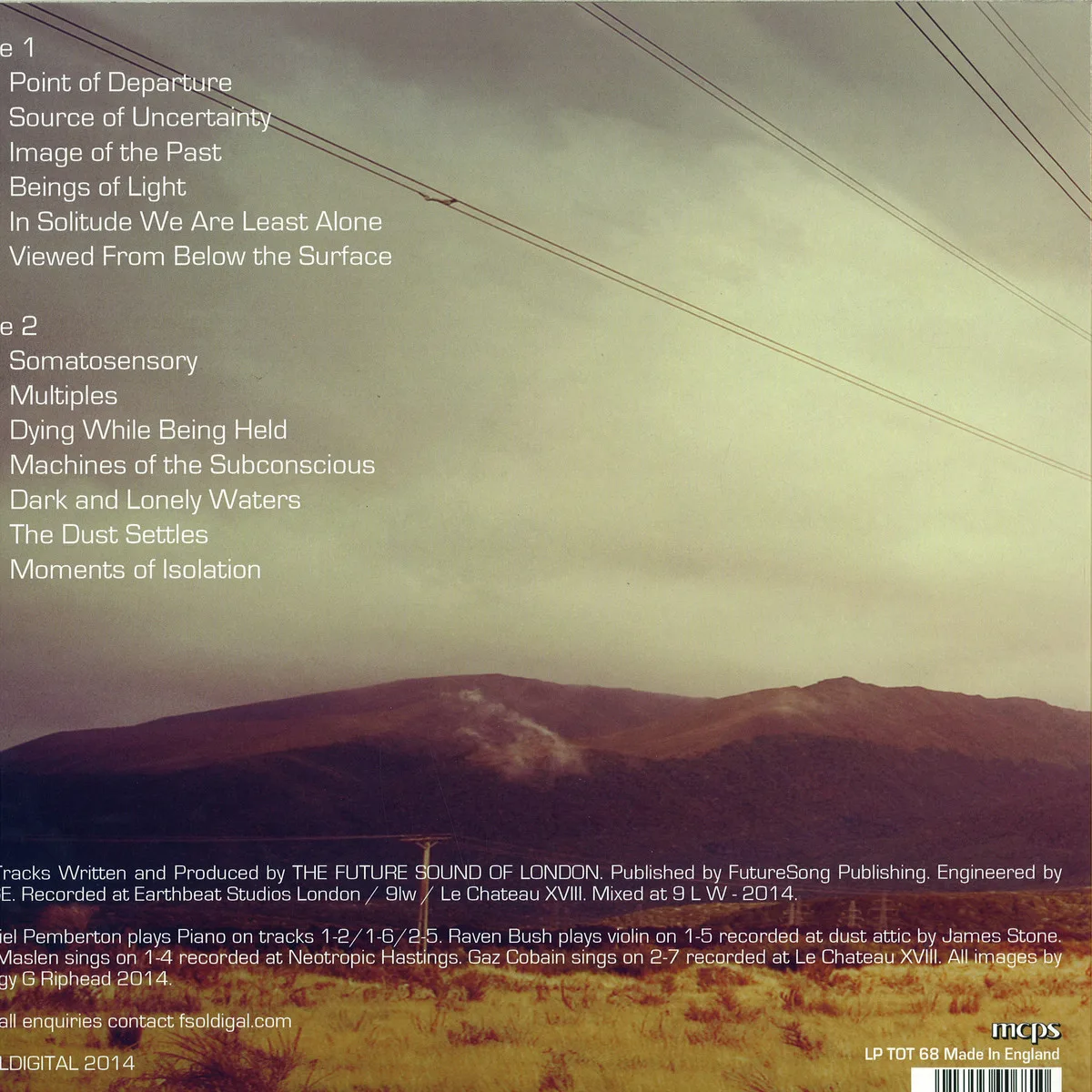 Back cover — The Future Sound Of London — Environment Five