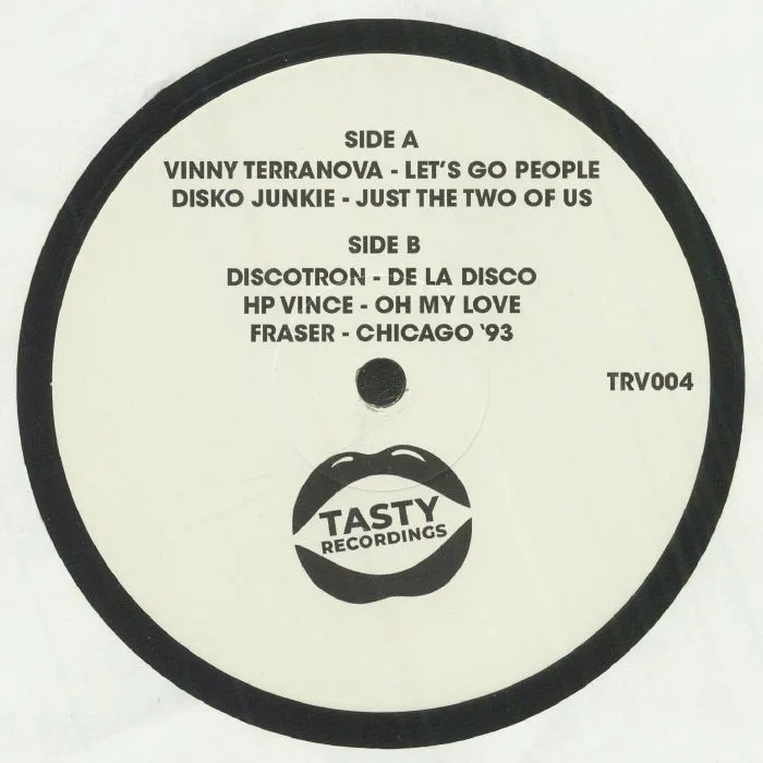 Обратная сторона обложки — VINNY TERRANOVA / DISKO JUNKIE / DISCOTRON / HP VINCE / FRASER — Tasty Recordings Sampler 004
