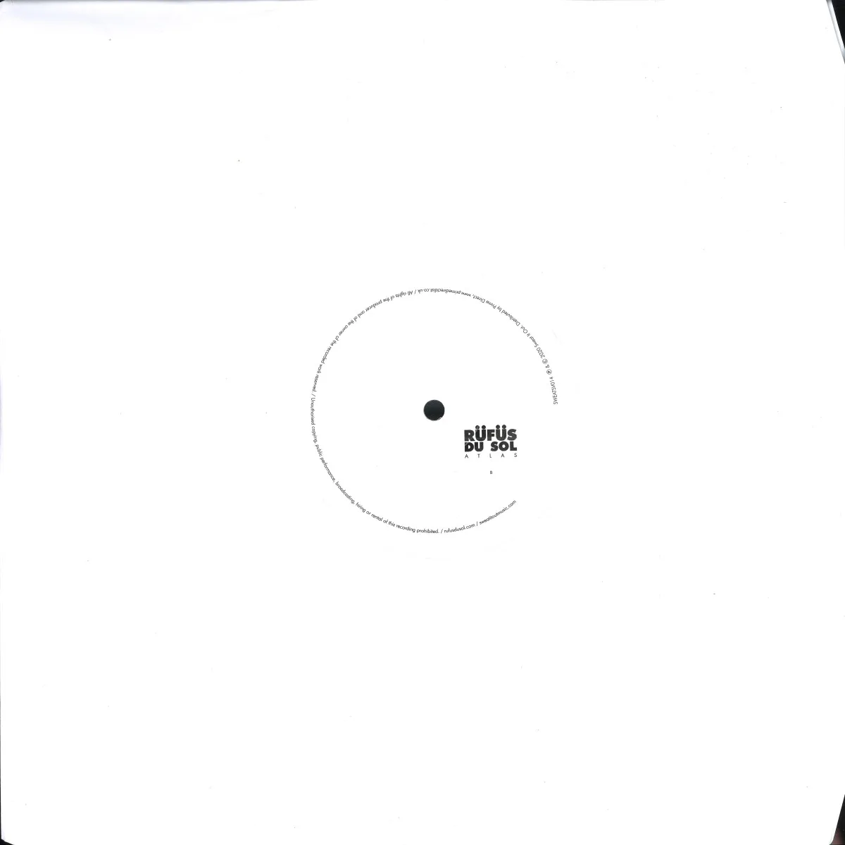 Обратная сторона обложки — Rüfüs Du Sol — Atlas LTD Edition LP 2x12"