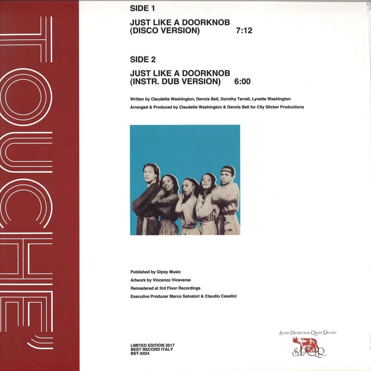 Обратная сторона обложки — Touche — Just Like a Doorknob