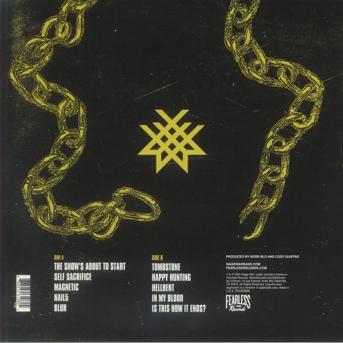 Back cover — WAGE WAR — Stigma