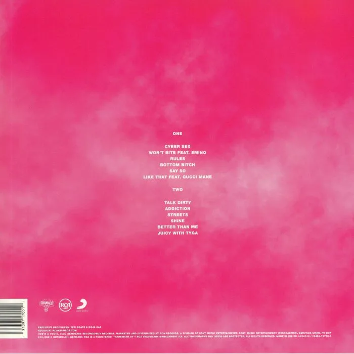Обратная сторона обложки — DOJA CAT — Hot Pink