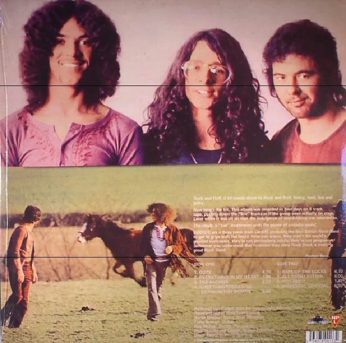 Back cover — BUDGIE — Budgie (reissue)