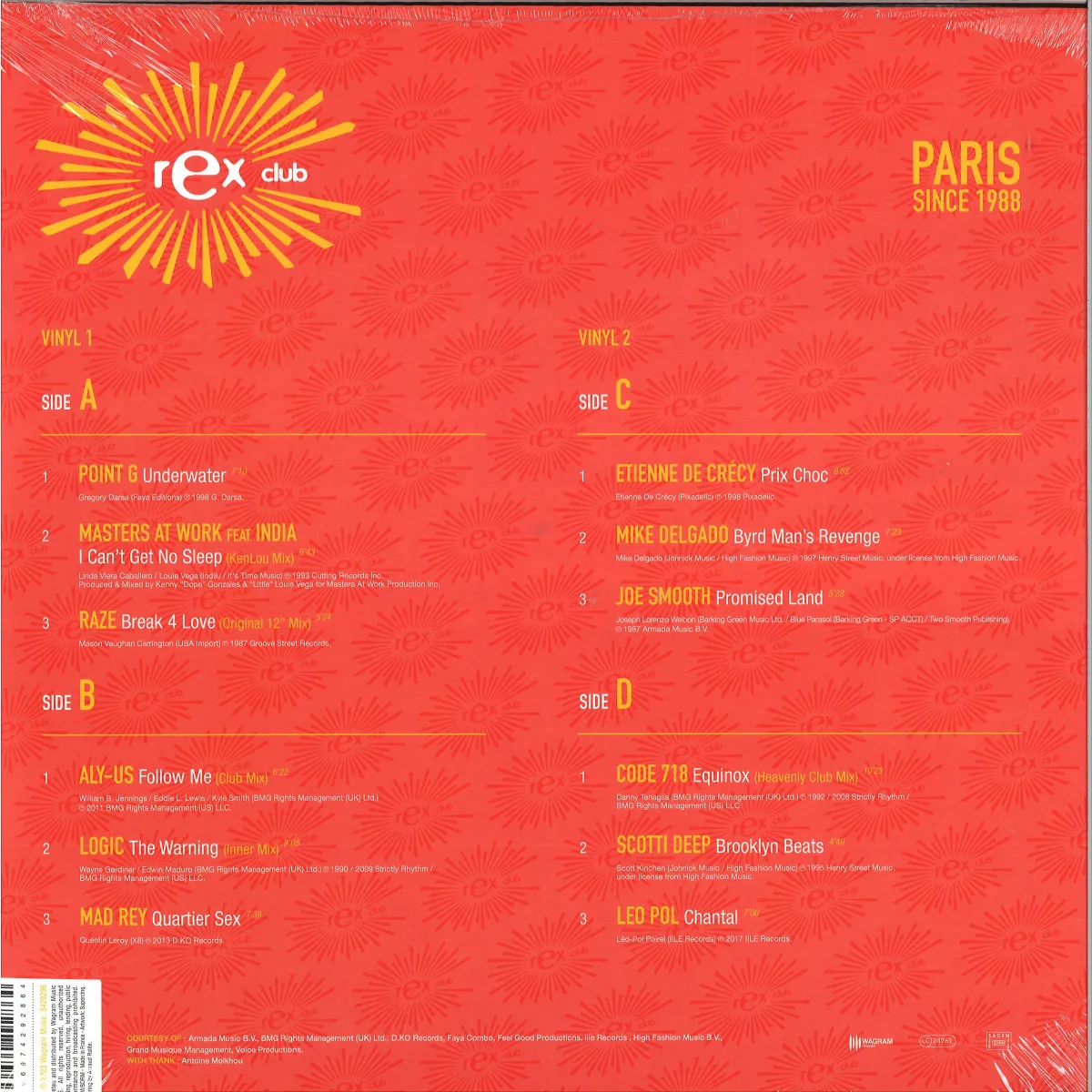Back cover — Various — Rex Club House 2x12"