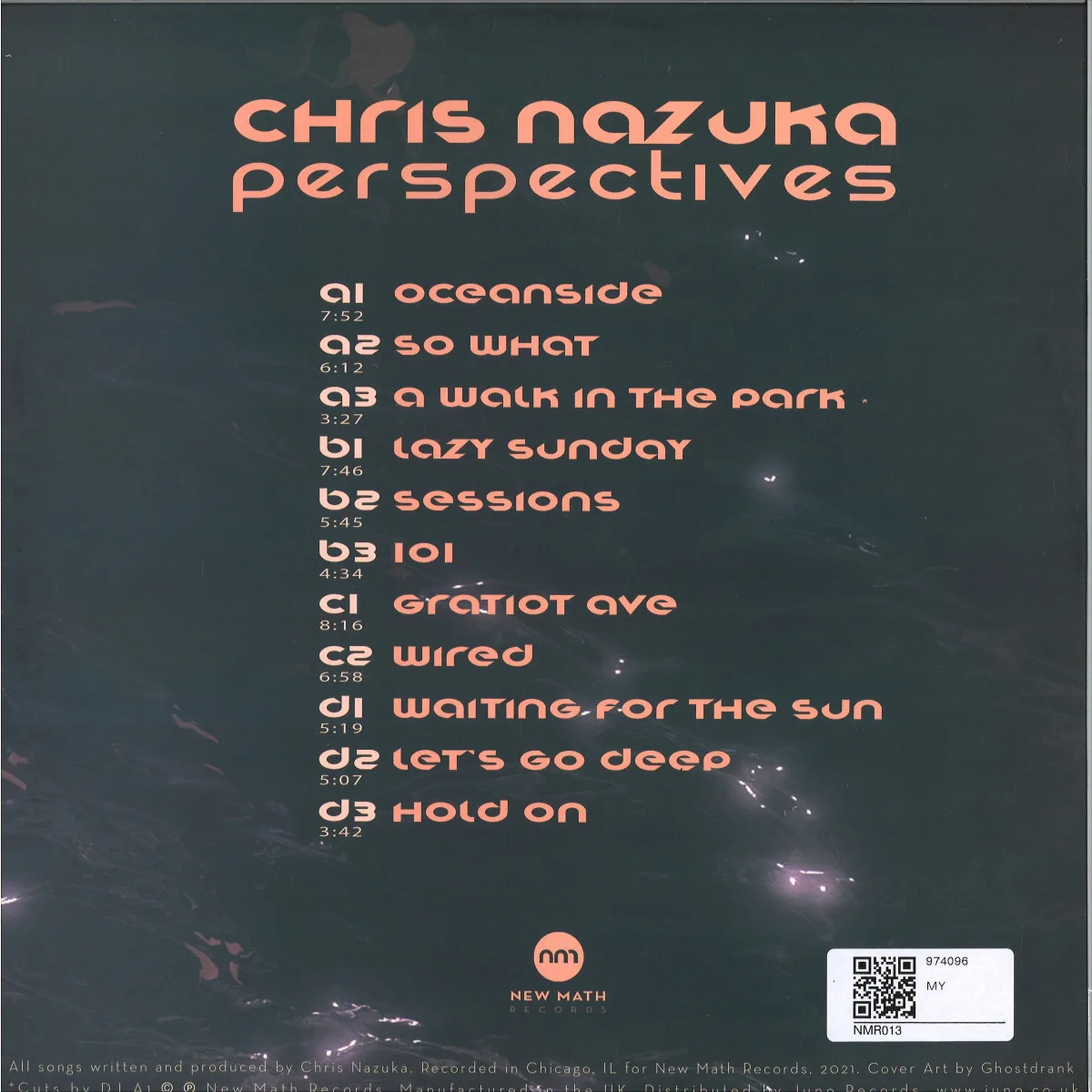 Обратная сторона обложки — Chris Nazuka — Perspectives 2x12"