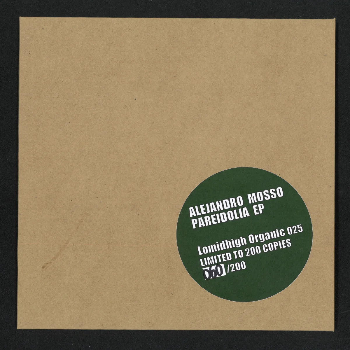 Alejandro Mosso — Pareidolia EP