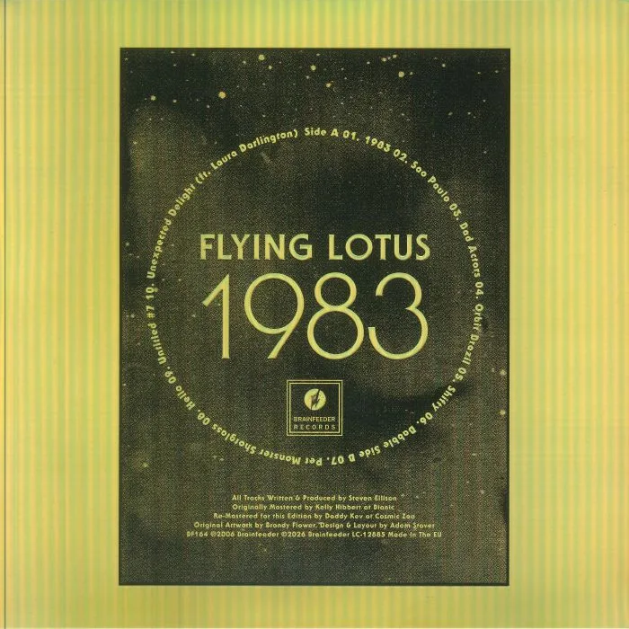 Back cover — FLYING LOTUS — 1983 (20th Anniversary Edition) (Record Store Day RSD 2026)