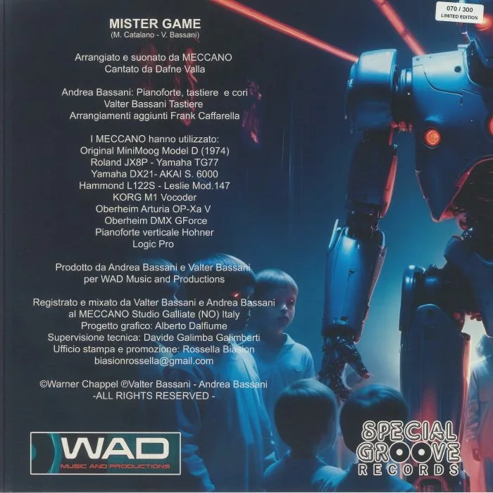 Back cover — MECCANO feat DAFNE VALLA — Mister Game