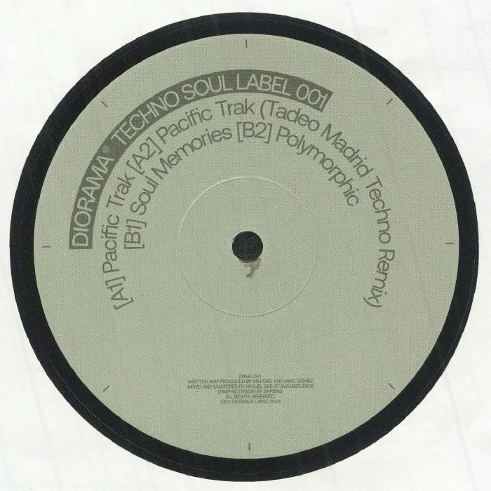 Front cover — DIORAMA — Pacific Trak EP (feat Tadeo mix)