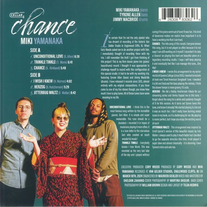 Back cover — Miki YAMANAKA — Chance